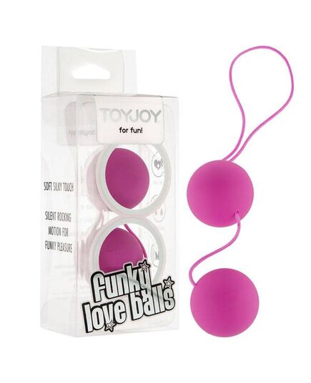 Bolas Vaginais Funky Love Fúcsia -  Bolas de Kegel - Pompoarismo