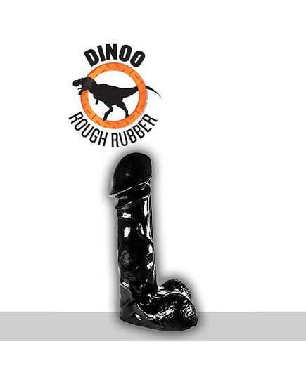 Dildo Raptor Dinoo Rough Rubber Preto