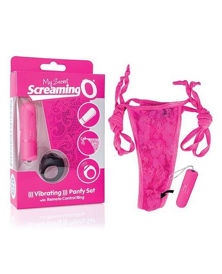 Tanga Vibratória Wireless My Secret Panty ScreamingO Rosa