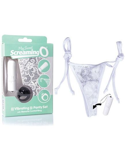 Tanga Vibratória Wireless My Secret Panty ScreamingO Branca