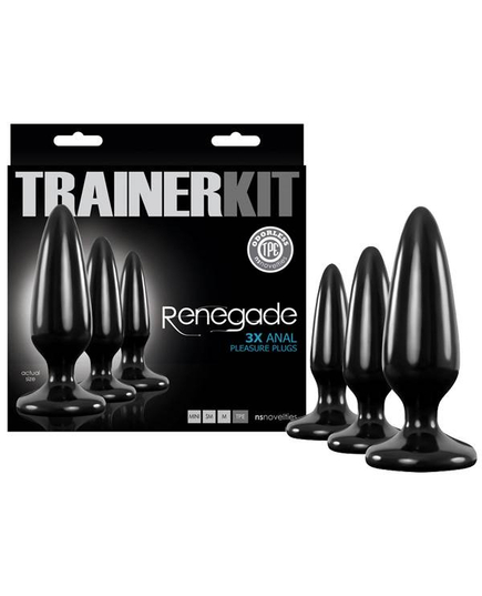 Kit de Plugs para Treino Anal Renegade 3 un.