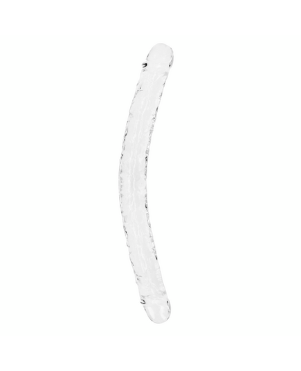 Dildo RealRock Crystal Clear Double Dong Transparente