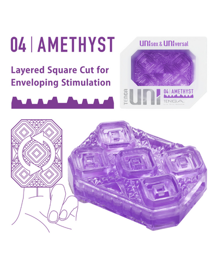 Masturbador Tenga Uni Amethyst Sleeve