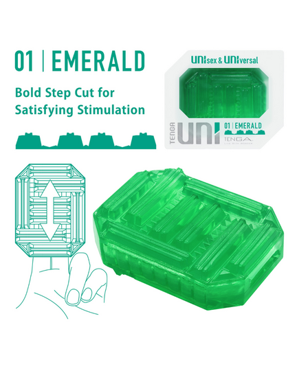 Masturbador Tenga Uni Emerald Sleeve