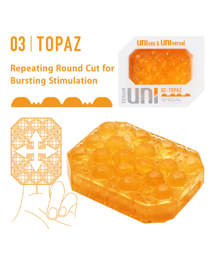 Masturbador Tenga Uni Topaz Sleeve