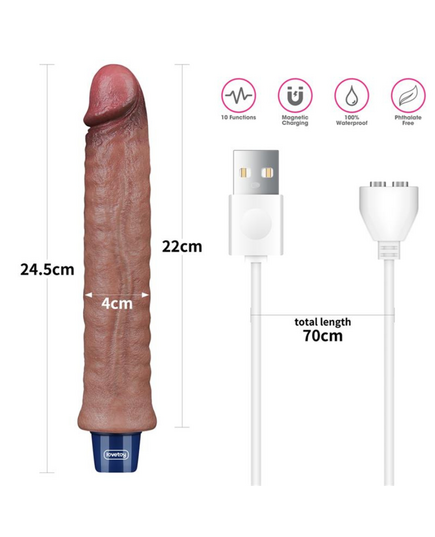 Vibrador Recarregável Lovetoy Real Softee 24 cm