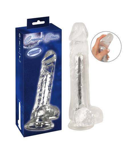 Vibrador Realista Crystal Clear 24,5 cm