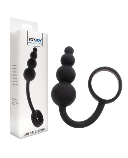 Plug Anal com Anel Peniano ToyJoy Man Power