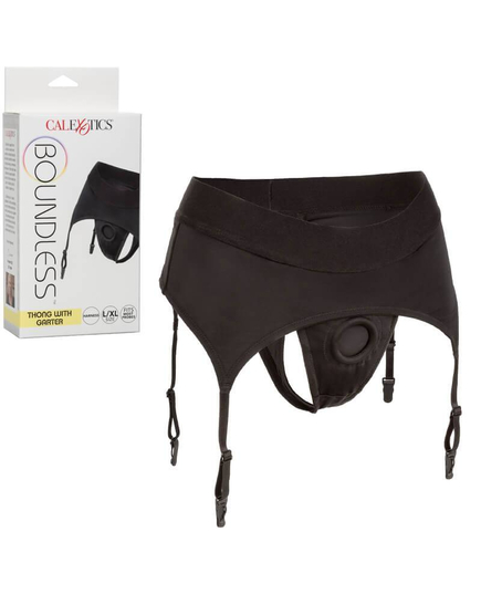 : Arnês Strap-On Boundless Thong With Garter