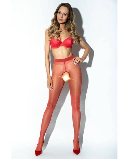 Collant Aberto Hip Gloss Amour Vermelho