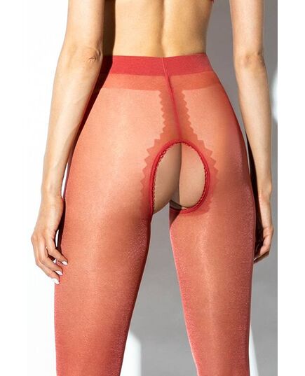 Collant Aberto Hip Gloss Amour Vermelho