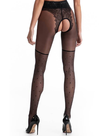 Collant Aberto Lolita 30 Den Amour Preto