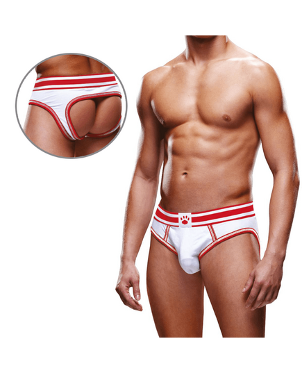 Jock Brief Prowler Branco/Vermelho