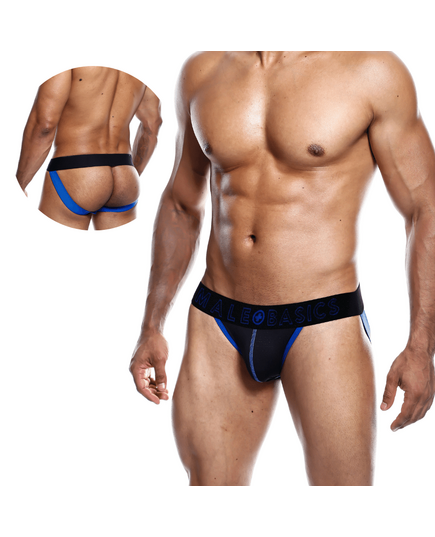 Jockstrap Neon Preto e Azul