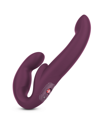 Strapless Strap-On Fun Factory Share Vibe Pro Bordô