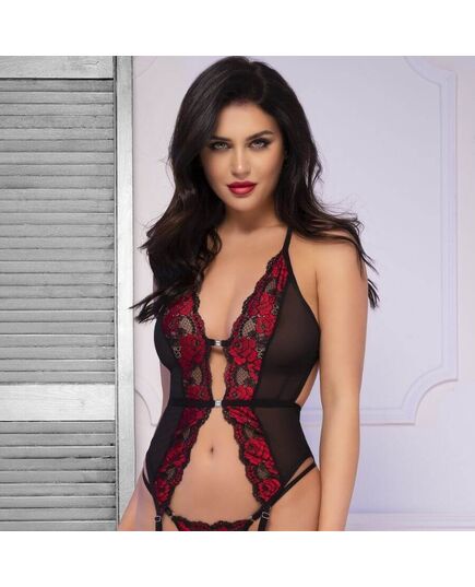 Conjunto Chilirose CR-4635 Preto/Vermelho