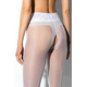 Collant Aberto Hip Lace Amour Branco